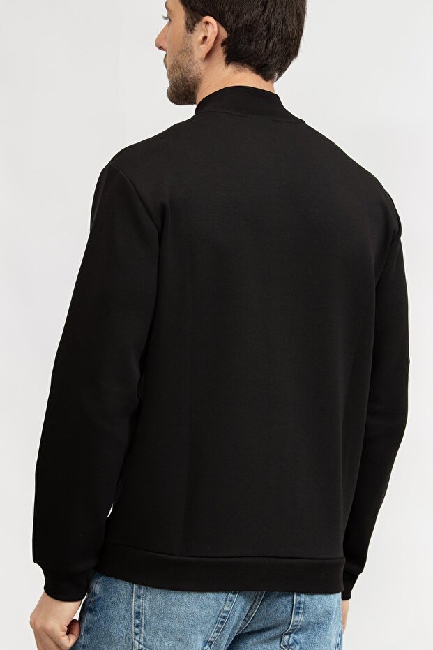 Erkek Fermuarlı Sweatshirt - 6