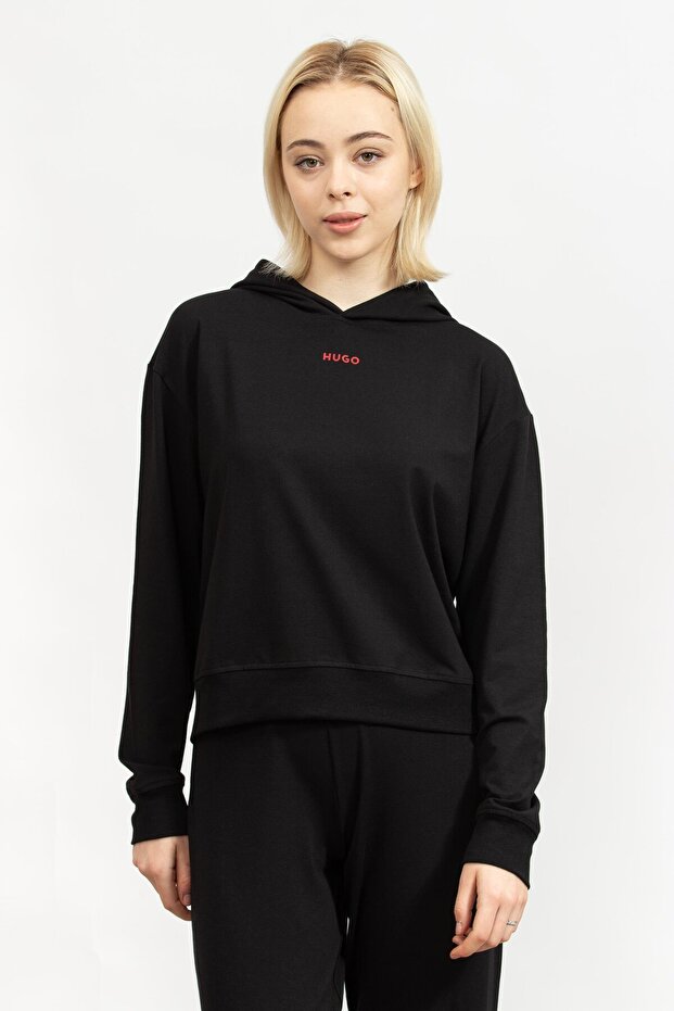 Kadın Kapüşonlu Sweatshirt - 1