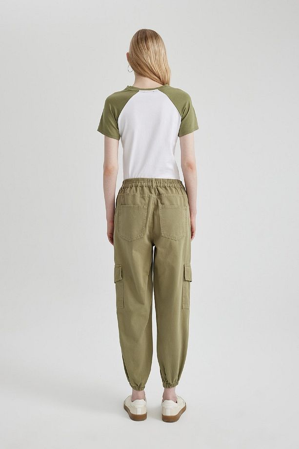Coool Jogger Pantolon Gabardin Kumaş Normal Bel Basic Düz Kargo Cepli B0454ax24sp - 7
