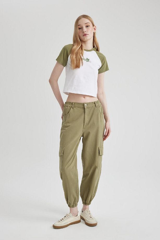 Coool Jogger Pantolon Gabardin Kumaş Normal Bel Basic Düz Kargo Cepli B0454ax24sp - 2