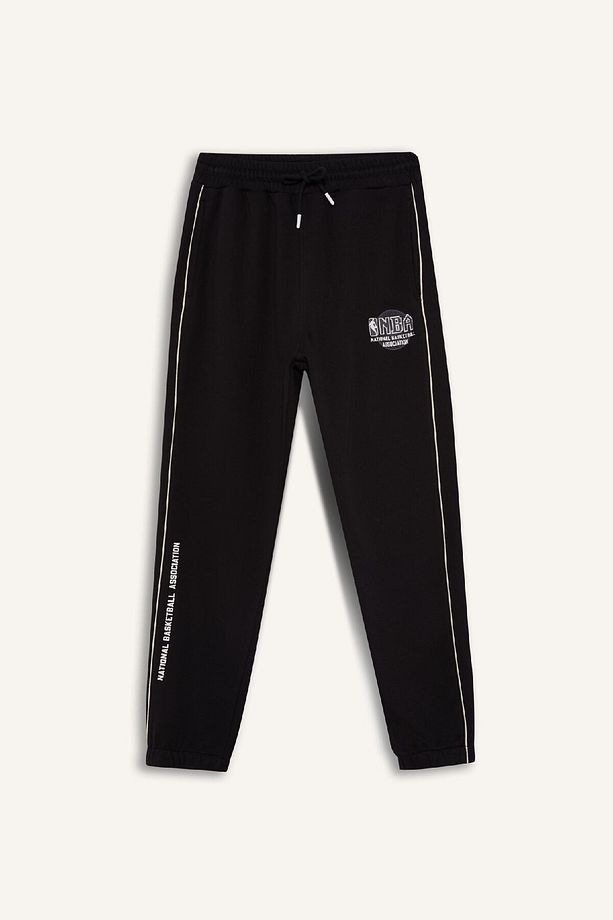 Fit Kalın Jogger Eşofman Altı Nba Wordmark Standart Fit Cepli Esnek Bantlı Paça D3231ax24wn - 8