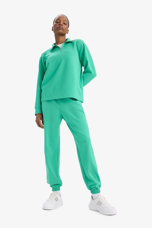 Fit Sporcu Jogger Ince Eşofman Altı Standart Fit Modal Çift Cepli Basic Düz B1794ax25sp - 4