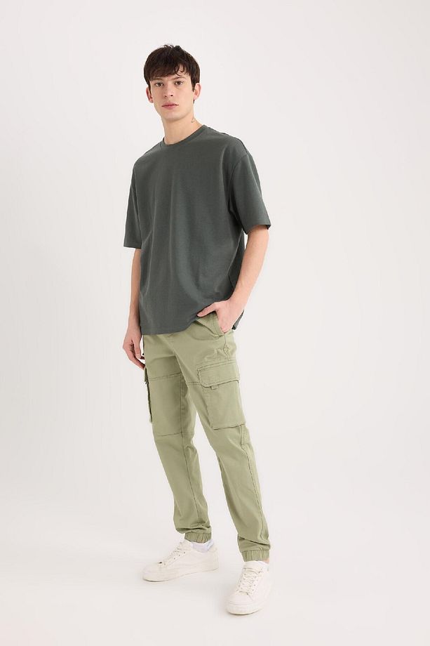Regular Kargo Cepli Gabardin Jogger Pantolon B1916AX25SP - 4