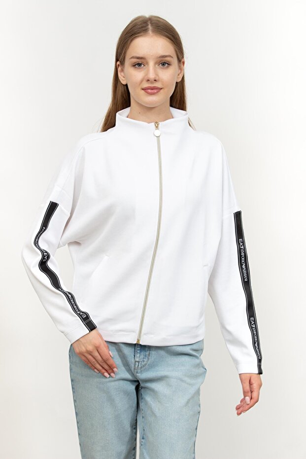 Kadın Fermuarlı Sweatshirt - 1