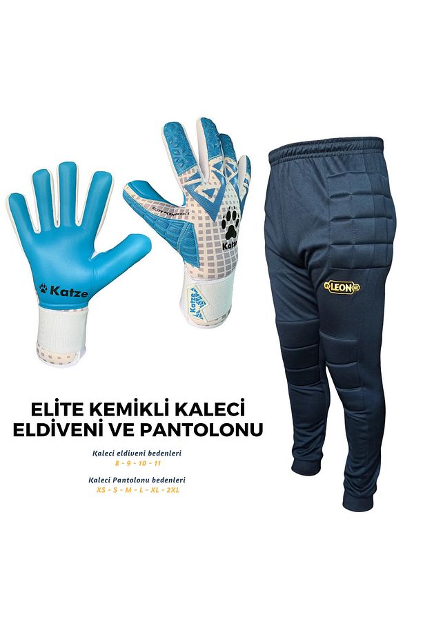 Elit Kemikli Kaleci Eldiveni ve Kaleci Pantolonu - 7