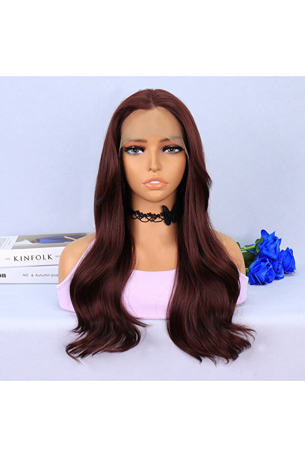 Red Brown Light Daal Tulle Wig