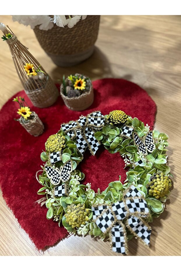 Saçaklı Kurdele Kelebek Kapı Süsü - 1