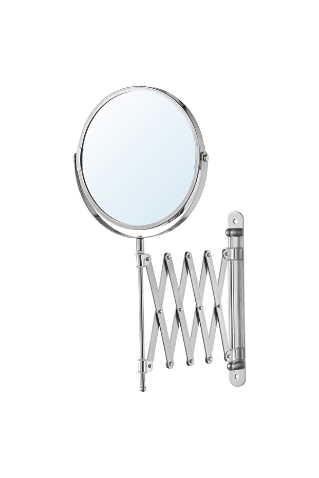 FRÄCK 17cm Stainless Steel Wall Mirror with 2.5x Magnification