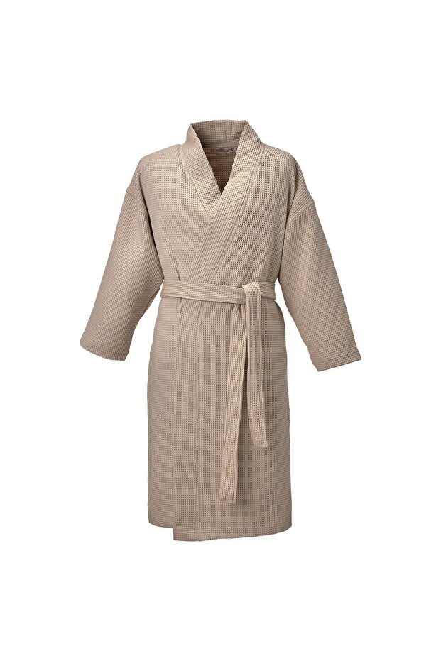 BJÄLVEN Bath robe, beige, L/XL