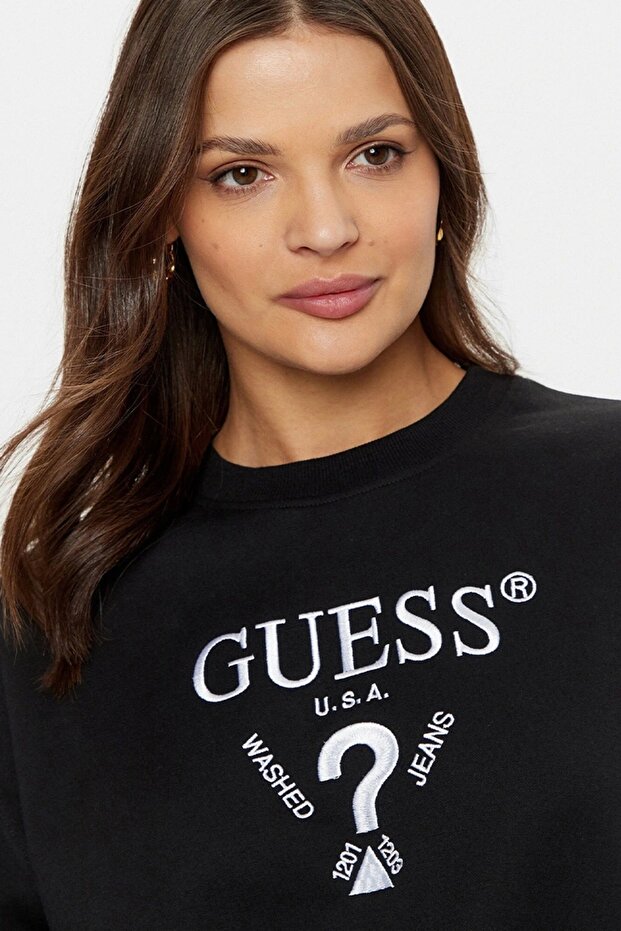 ROBERTA CN SWEATSHIRT Kadın Siyah Sweatshirt V5RQ12KC3D2-JBLK - 3