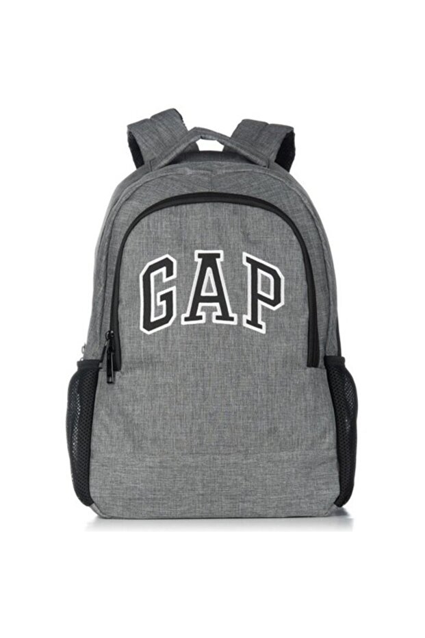 حقيبة ظهر ذات حجرة مزدوجة باللون الرمادي - 03468 - 1