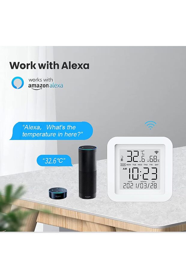 Smart WiFi Temperature Humidity Monitor,Wireless, with APP Notification Alerts,Smart APP Control - 7