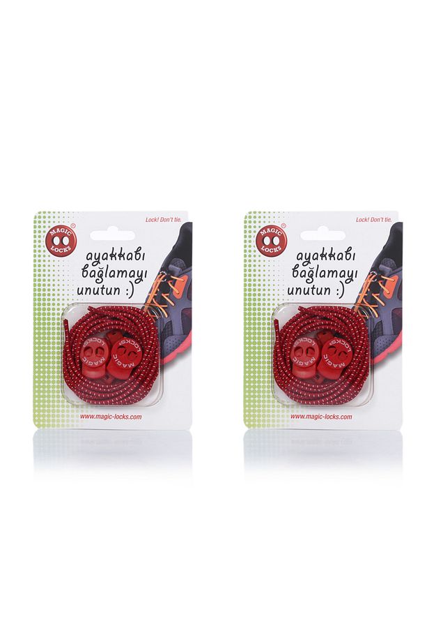 Magic Locks Yuvarlak Akıllı Ayakkabı Bağcık 2'Li Set - 1