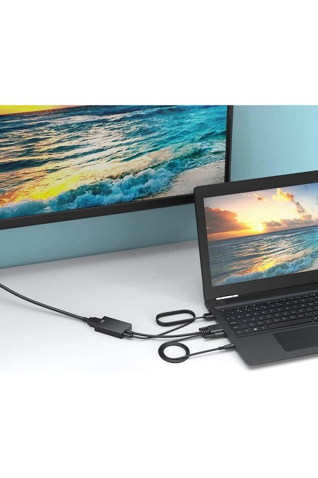 VGA & HDMI Led TV/Monitör HDTV Projektör Dönüştürücü VGA input HDMI output çevirici 1080P 60Hz - 1