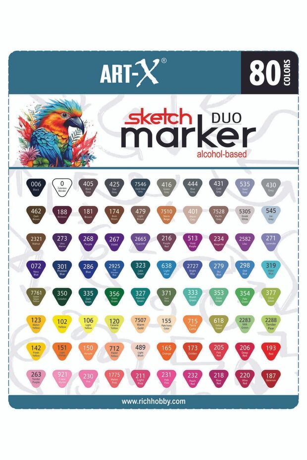 Art-x Sketch Marker Çift Taraflı Kalem Seti 80 - 4