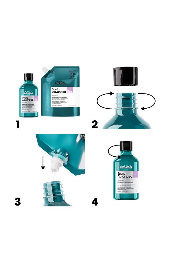 Scalp Advanced Hassas Saç Derisi için Profesyonel Refill Şampuan 500ml - 5