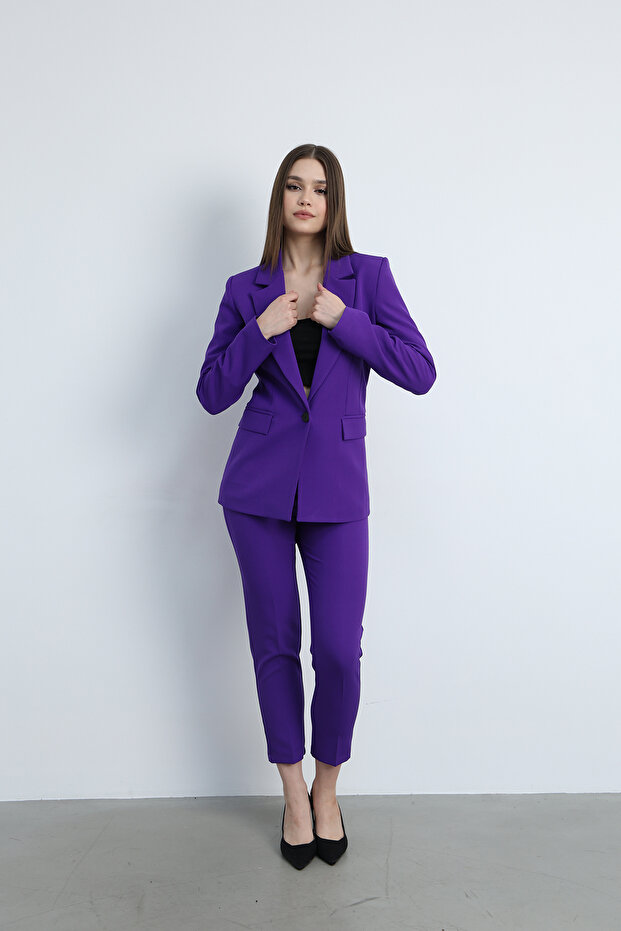 Zoe Tek Düğmeli Ceket - 4