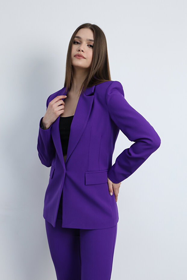 Zoe Tek Düğmeli Ceket - 3