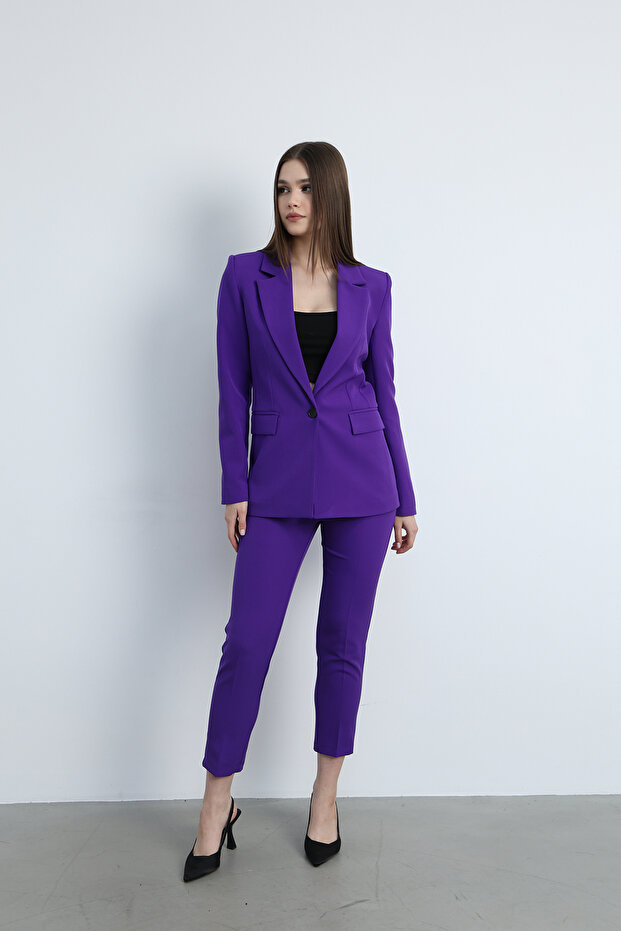 Zoe Tek Düğmeli Ceket - 5