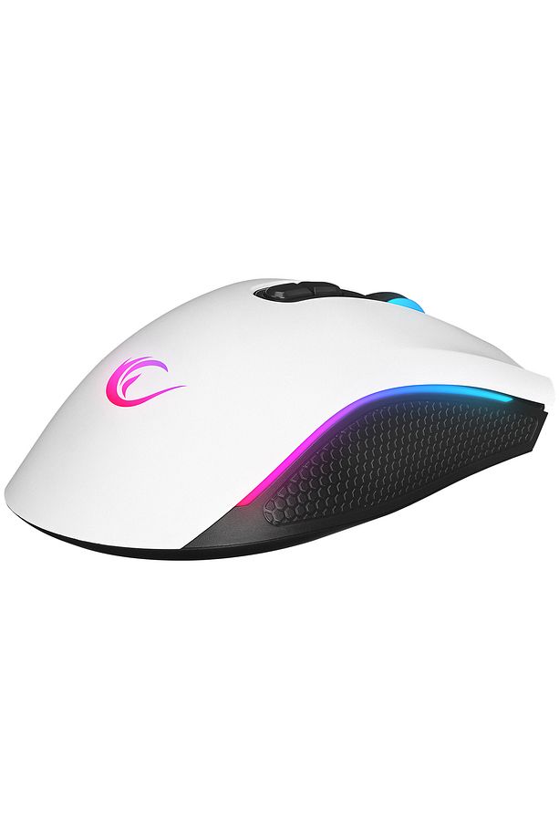 Smx-r44 V2 Makrolu Beyaz 12800 Dpı Rgb Usb Drag Click Örgü Kablo Pro Gaming Oyuncu Mouse - 6
