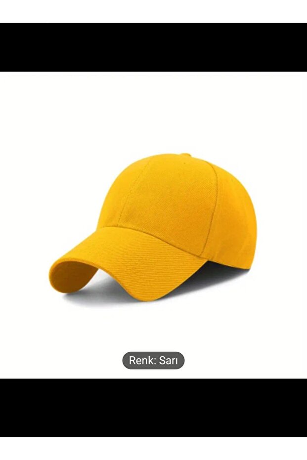 Unisex Adjustable Plain Sports Basic Hat - 1