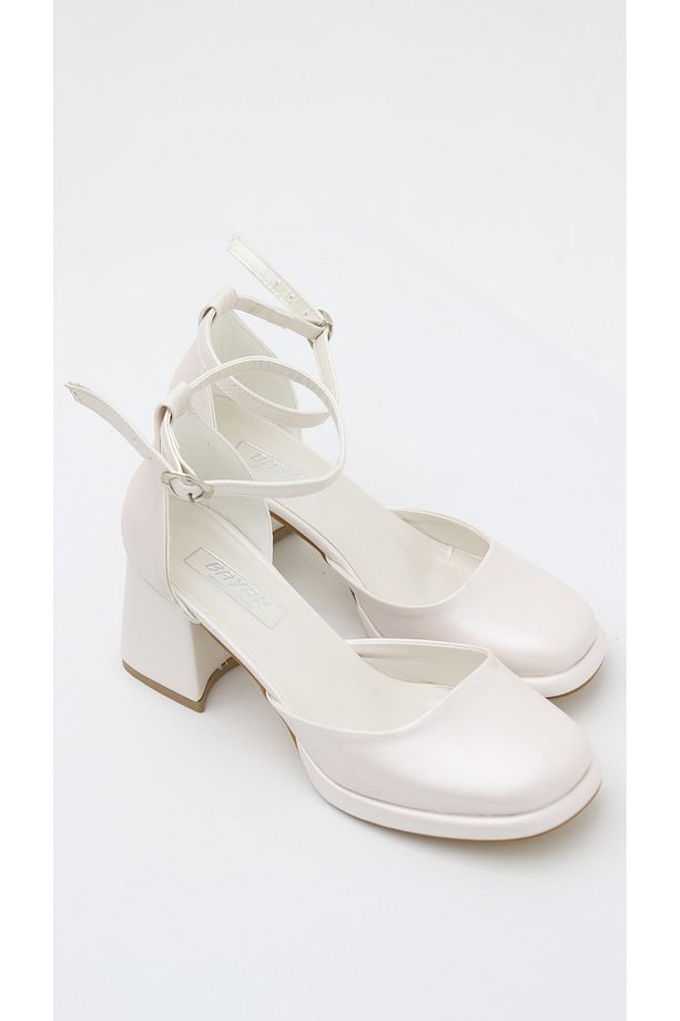 SEDEF CİLT ARKASI KAPALI PLATFORM AYAKKABI 7CM - 5