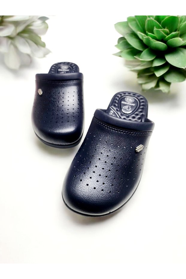 Unisex Navy Blue Sabo Orthopedic Doctor Nurse Work Slippers