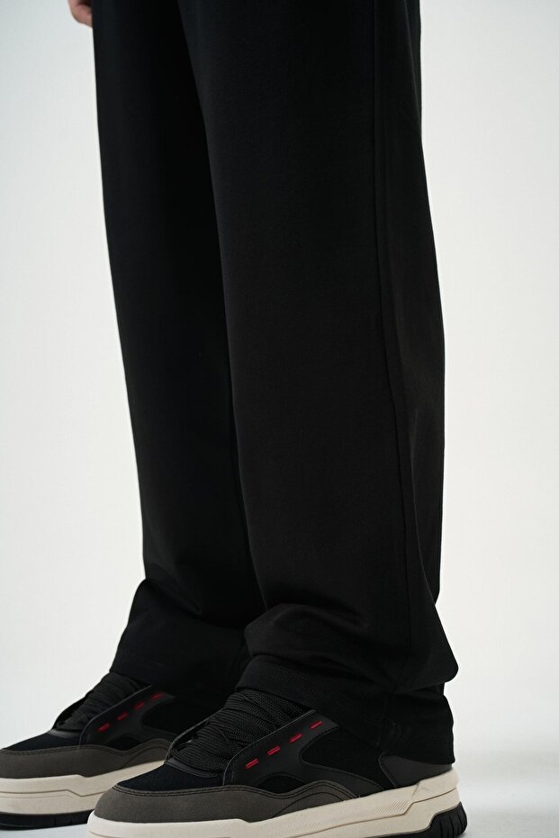 Erkek Basic Baggy Eşofman Altı Siyah - 7