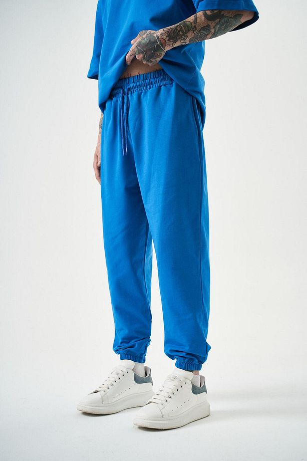 Erkek Basic Jogger Eşofman Altı Mavi - 3