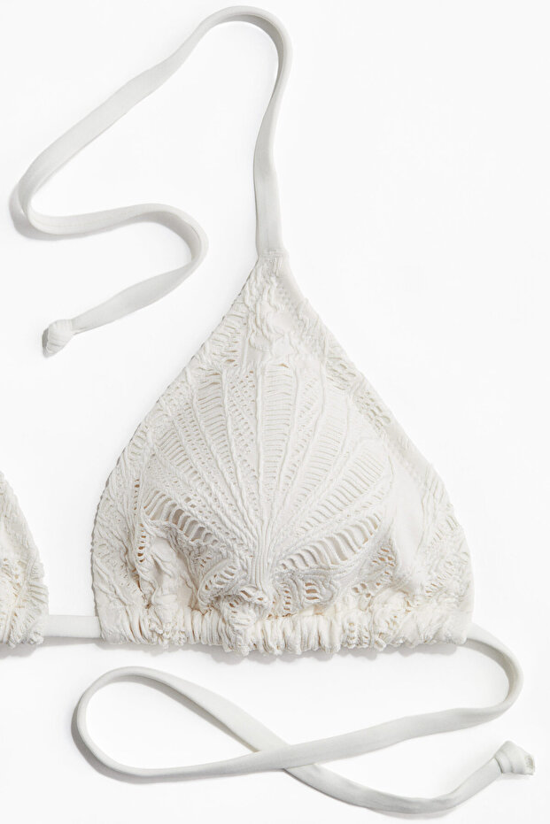 Dolgulu Üçgen Bikini Üstü - 5