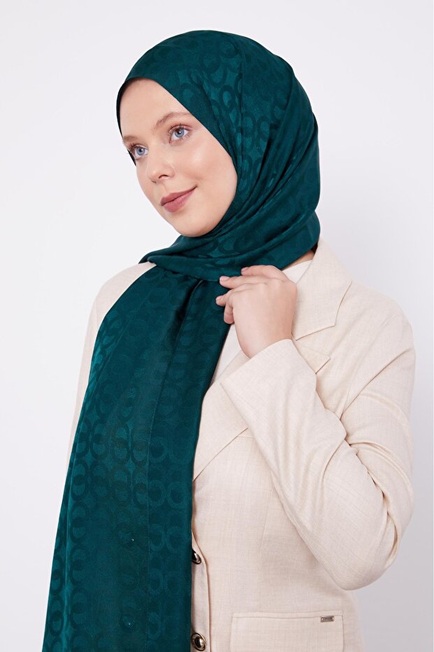 Levidor Ring Pattern Jacquard Janjan șal - 1