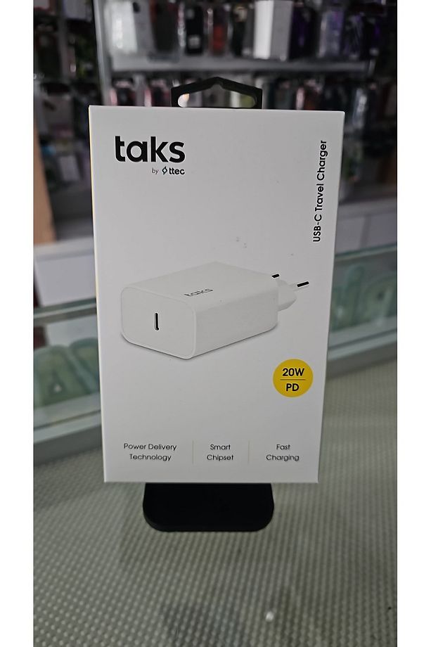 TAKS 20W PD USB-C TREVEL ŞARJ ALETİ adaptör başlık Model no.5TP01B - 1