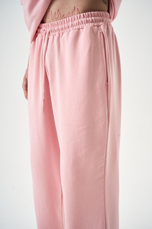 Men's Basic Baggy Sweatpants Salmon - 5