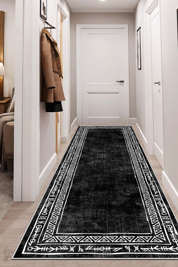 Makinede yıkanabilir kaymaz taban leke tutmaz mutfak halısı salon halısı ve yolluk - 1