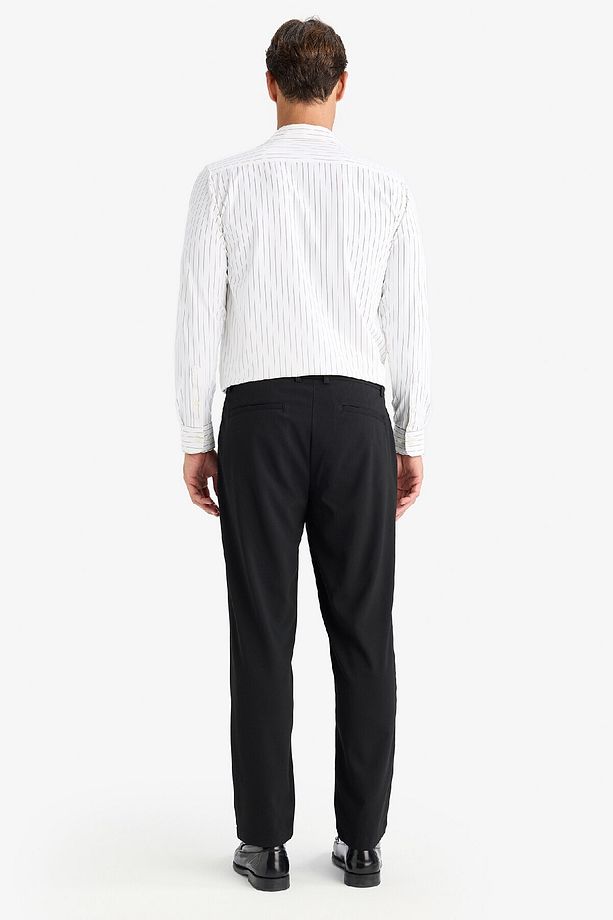 Yazlık Kumaş Pileli Pantolon Tailored Regular Fit Normal Kesim Basic Düz Cepli Düz Paça A7273ax25sp - 6
