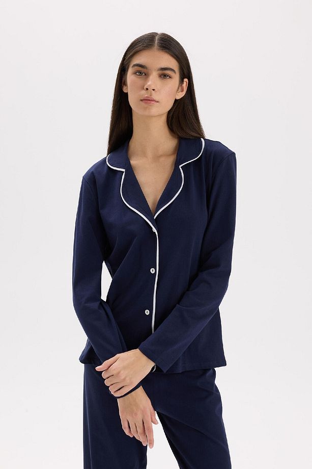 Pijama Takımı Regular Fit Uzun Kollu Üst Uzun Altı-fall In Love E2246axns - 4