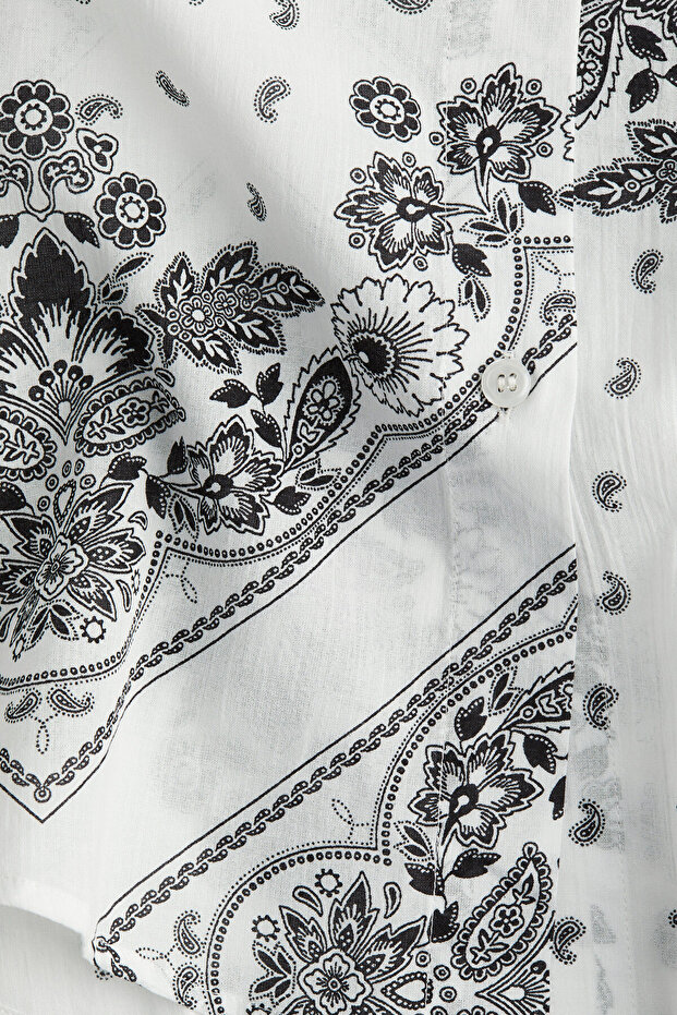 Krinkle Plaj Gömleği - 7