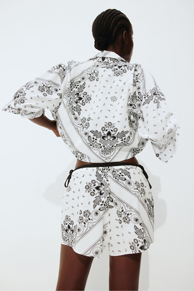 Krinkle Plaj Gömleği - 5