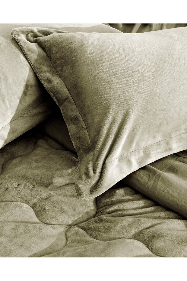 Kaira Einzelbettdecken-Set – Khaki - 8