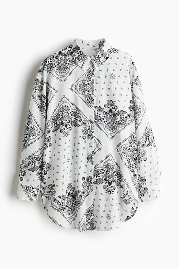 Krinkle Plaj Gömleği - 4