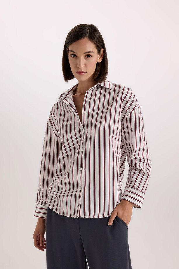 -fall In Love Regular Fit Pijama Yaka Poplin Üst E2351ax24wn - 4