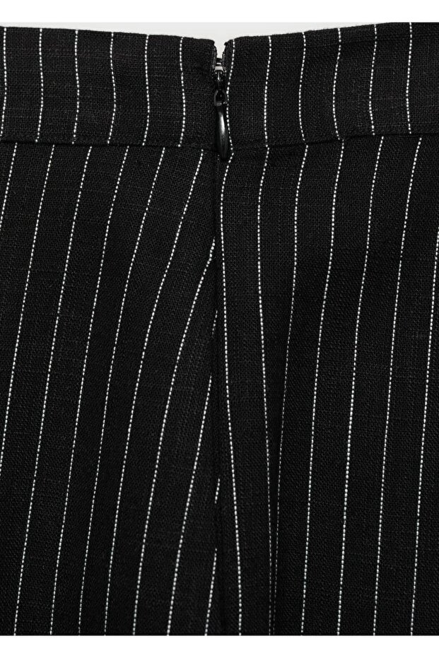 Düz çizgili pantolon - 5