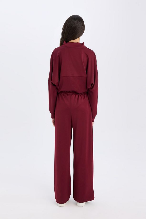Wide Leg Geniş Bol Paça Eşofman Altı Basic Düz Beli Lastikli Bağcıklı E3953ax24wn - 6