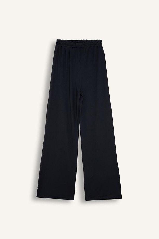 Wide Leg Geniş Bol Paça Eşofman Altı Basic Düz Beli Lastikli Bağcıklı E3953ax24wn - 8