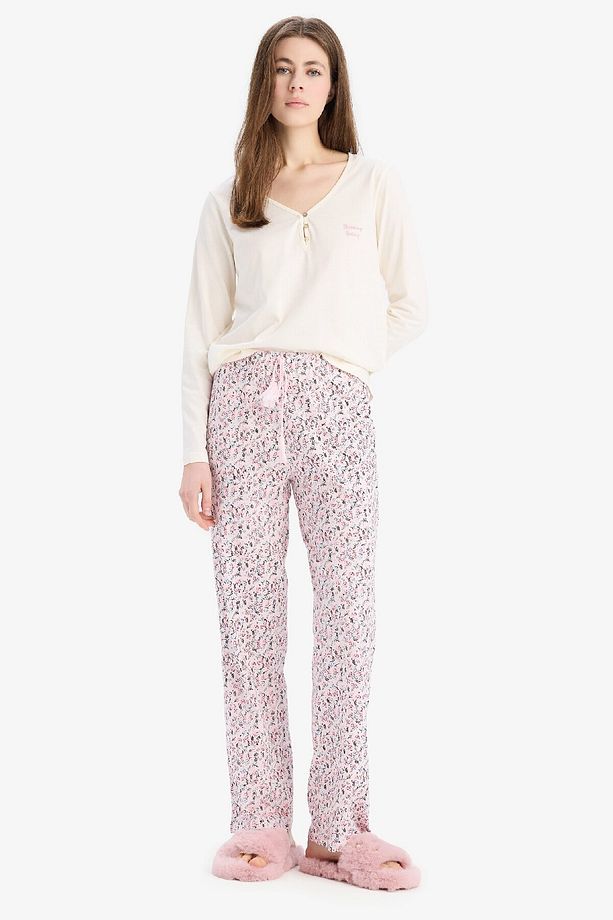 Pijama Takımı Uzun Kollu Üst Desenli Uzun Altı-fall In Love E0856ax25sp - 3