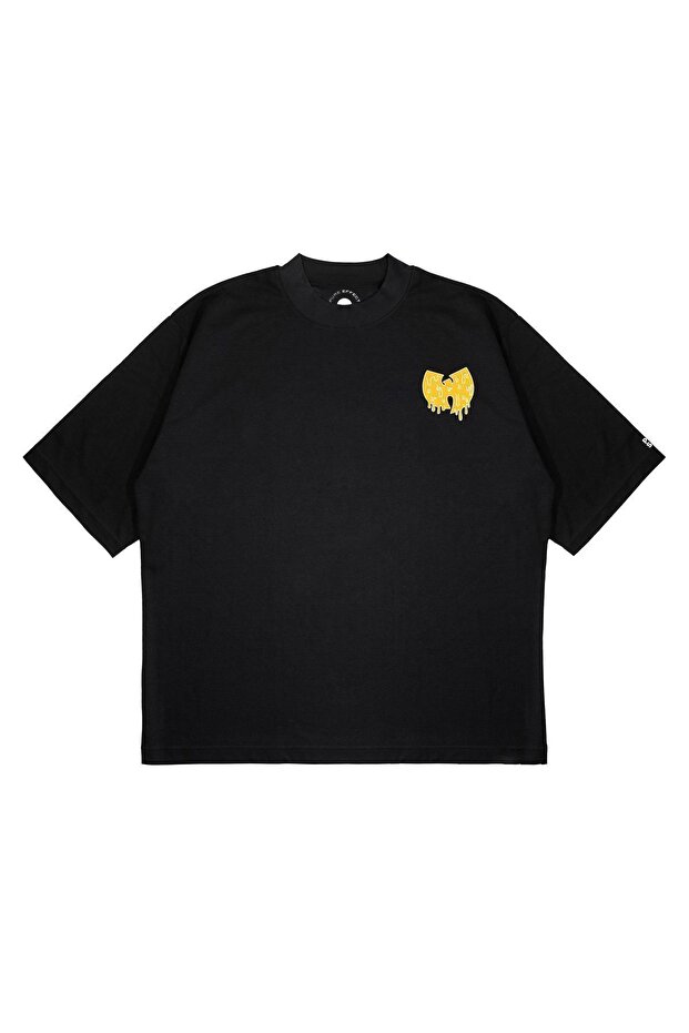 Unisex Oversize Wu-Tang Cream Printed Boxy Fit Thick Fabric T-Shirt