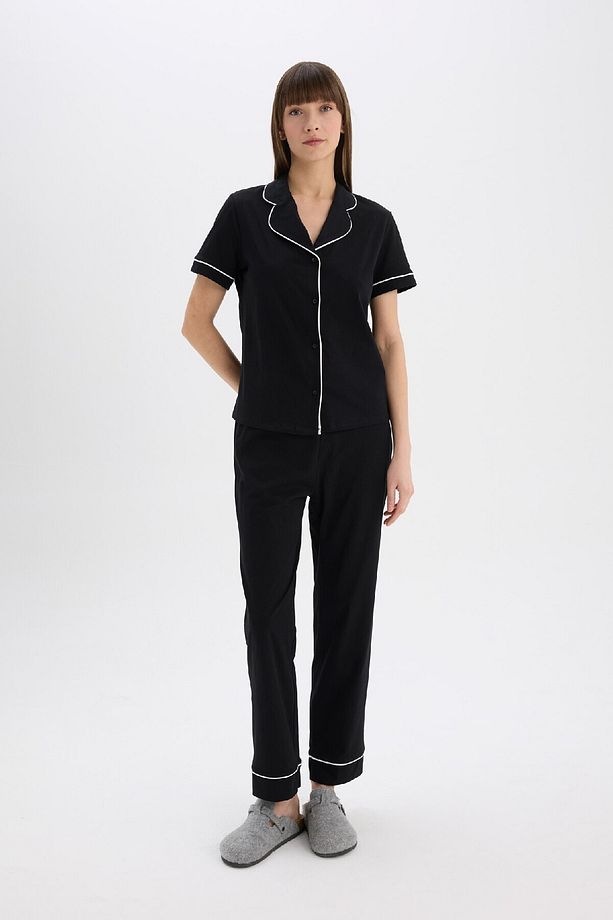 Pijama Takımı Kısa Kollu Üst Uzun Esnek Belli Altı-fall In Love D0917ax25sp - 1