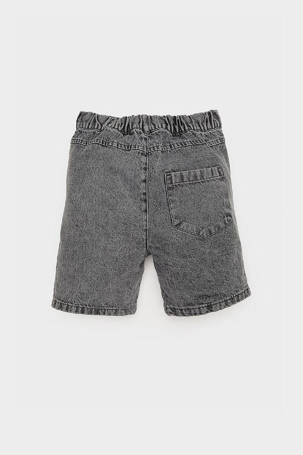 Erkek Bebek Basic Düz Esnek Belli Jean Şort E3382a525sm - 4