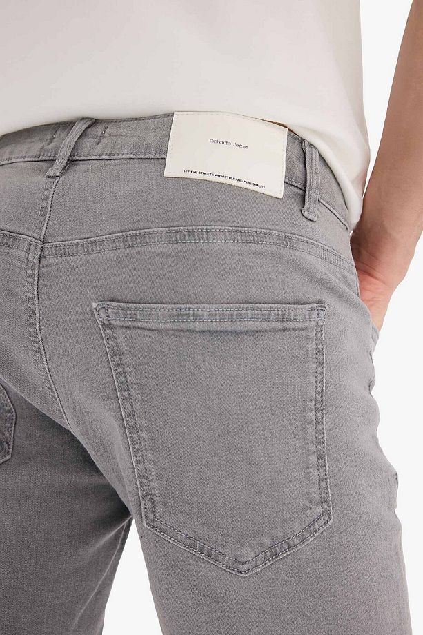 Slim Fit Dar Kesim Jean Bermuda Şort A4802ax25sm - 7