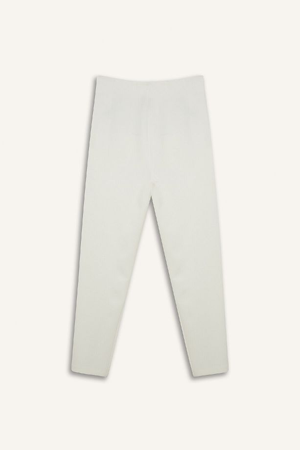 Carrot Fit Crop Kumaş Pantolon Fermuarlı Yüksek Bel Dar Paça C2466AX25SP - 3